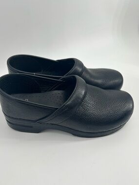 Dansko Professional Black Leather Clogs Size 42